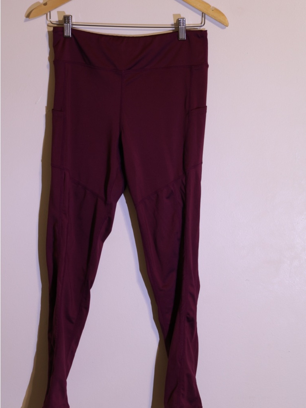 Women's High-Waist Maroon Track Joggers
